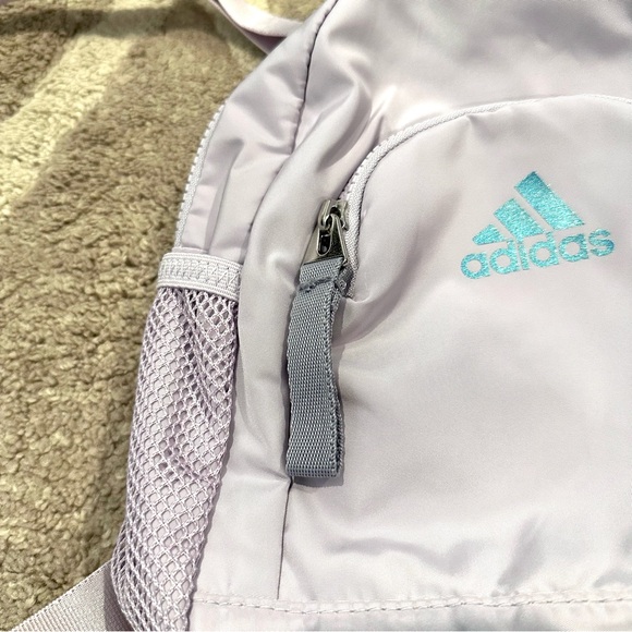 NWOT Adidas Linear 3 Mini Backpack Light Purple / Lilac - Picture 3 of 12
